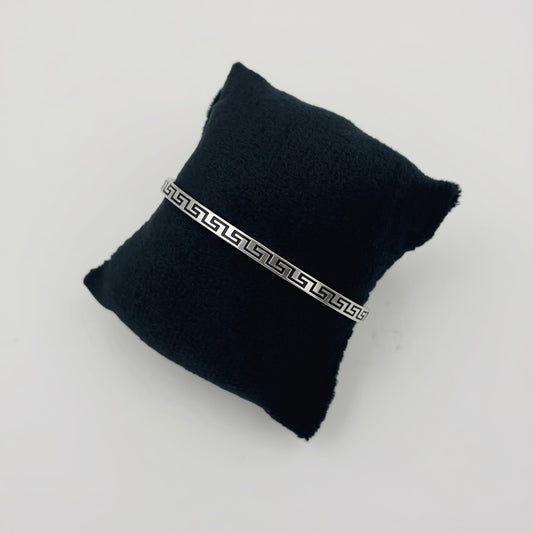 Athenian Greek Key Bangle