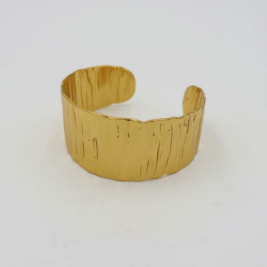 Gilded Bark Statement Cuff